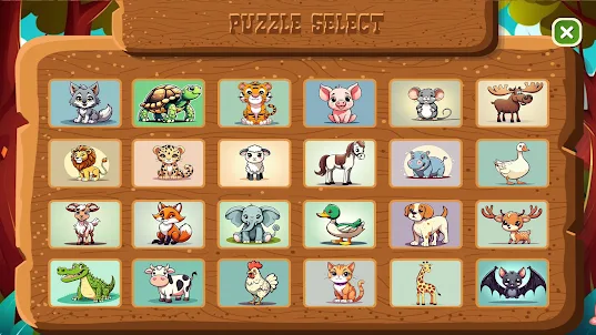 Animal Puzzle Explorer
