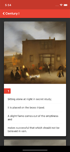 Android application Nostradamus Prophecies screenshort