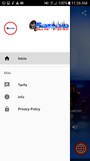 Android application Fidelidad Stereo 88.4 FM screenshort
