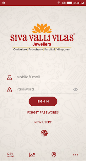 Android application Siva Valli Vilas Jewellers screenshort