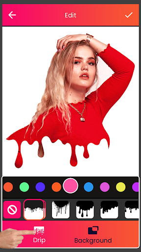 Android application Instasquare Drip Effect Photo screenshort