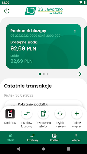 Android application BS Jaworzno mobileNet screenshort