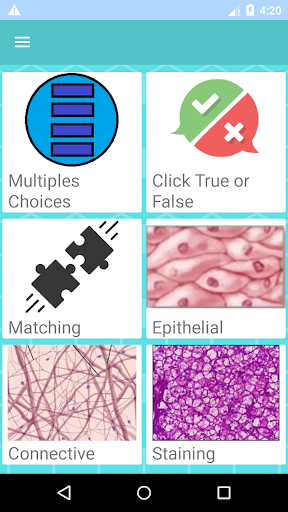 Android application Histology Quiz screenshort
