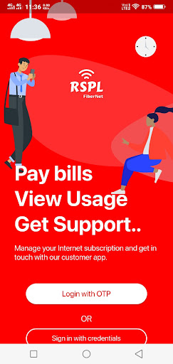 Android application RSPL Fibernet screenshort