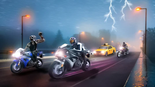 自行车游戏：驾驶游戏 - 摩托车赛车游戏