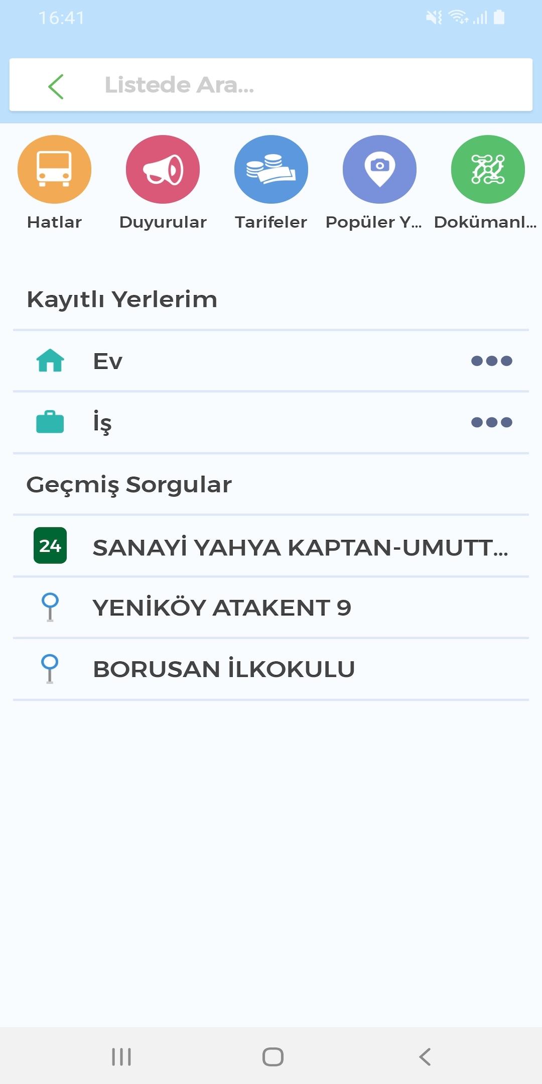 Android application e-komobil screenshort