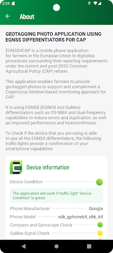 EGNSS4CAP Screen 3