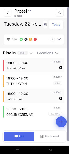 Check and Place Restaurant Res Screen 2