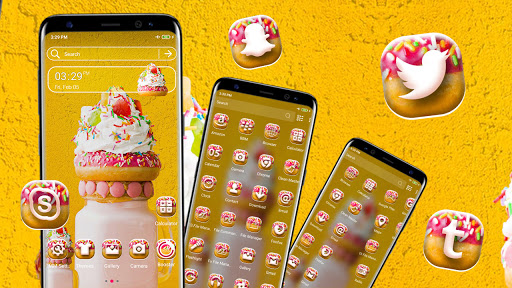 Ice Cream Yellow Theme Screen 2