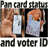 Pan card status and voter ID icon