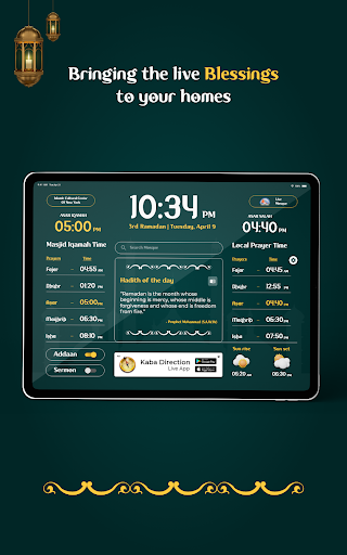 Android application Live Mosque - Home screenshort