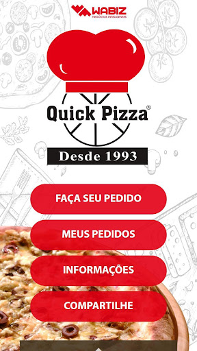 Android application Quick Pizza App screenshort
