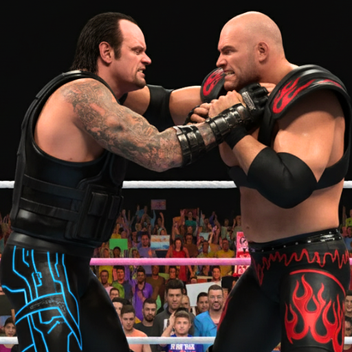 Logo royal wrestling fighting match