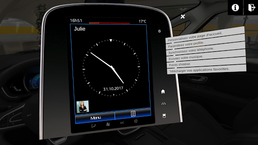 Android application Renault Scenic VR Guide screenshort