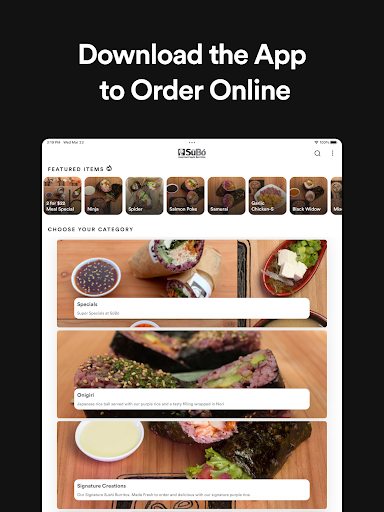 SūBó Sushi Burritos