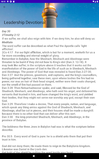 Leadership Devotional Screenshot