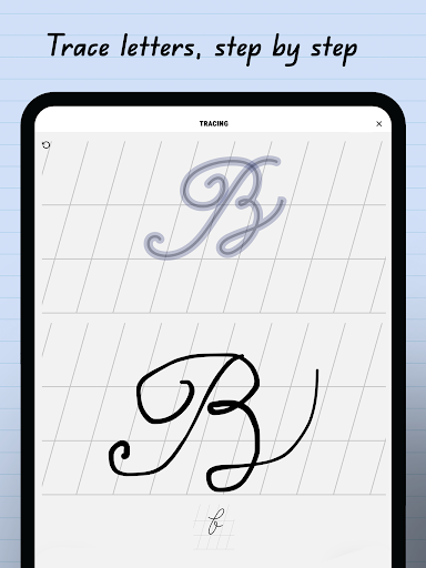Screenshot of Cursive Handwriting Practice