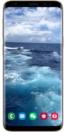 Relax Beach Waves Wallpaper Screen 3