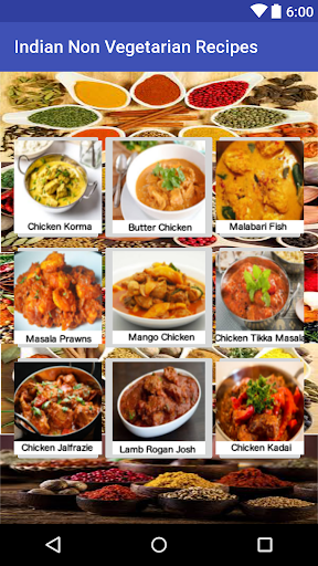 Android application Indian Non Vegetarian Recipes screenshort