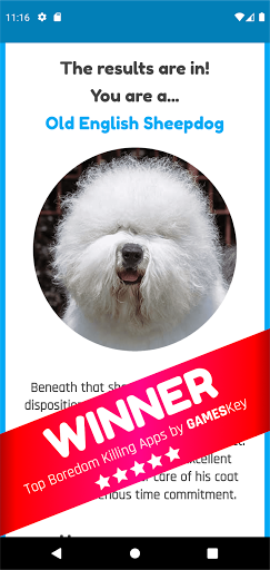 Android application What Dog Am I? screenshort