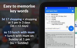 Add Quick Event - fast and easy calendar entry