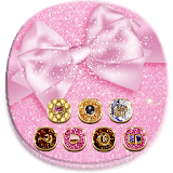 Pink Shining Cute Bow Theme icon