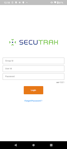 Android application secutrak dairy screenshort