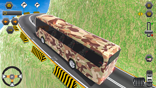 Army bus driving games 3d