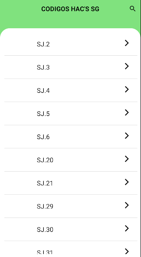 Codigos SG