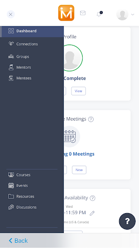 MentorCity App Screen 2