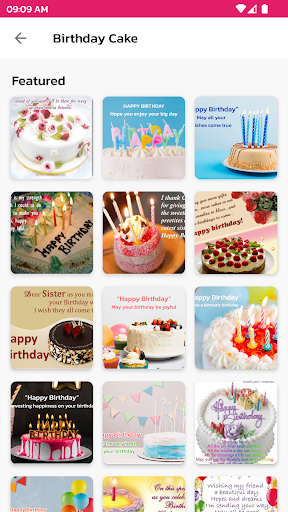 Android application Birthday Cake & Wishing Card screenshort