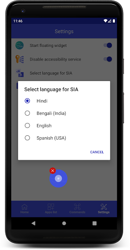 Screenshot of Sia - Virtual Assistant