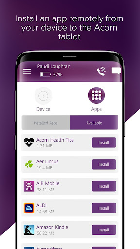 Acorn Companion App Screen 2