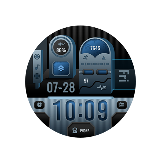 Blue indication For Wear OS logo
