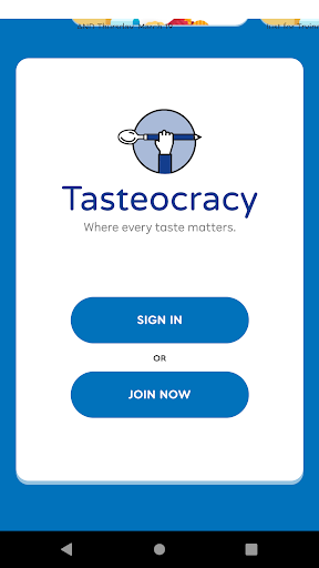 Tasteocracy Taste Testers Screen 2