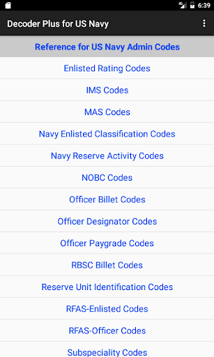 Android application Navy Decoder Plus screenshort