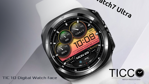 TIC10 Digital Watch face Screenshot 4 - AppWisp.com