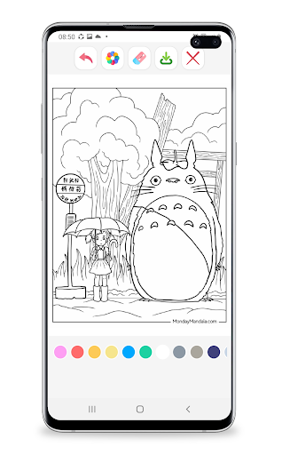 Ghibli Coloring Book Screen 3