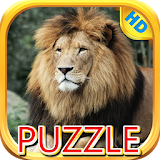 Lion and Big Cats-Puzzle Slide icon