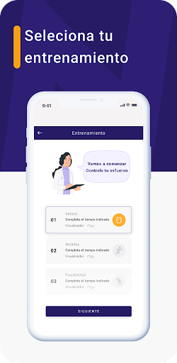 TRAINFES rehab Screen 2