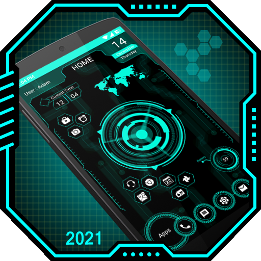 Futuristic UI Launcher - 2021 - App lock, Hide App