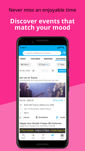 Screenshot of KRAVEiN:Snap or find nice food
