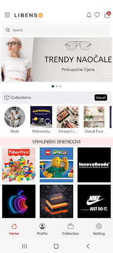 Android application Libenso screenshort