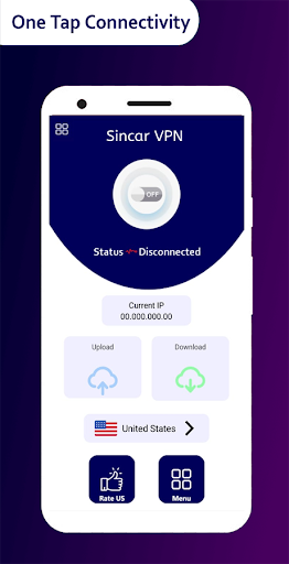 Android application Sincar VPN High Secure Network screenshort