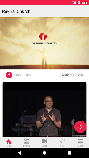 Revival Church App Screen 2