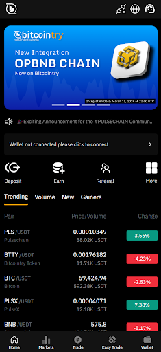 Android application Bitcointry: Buy & Sell Crypto screenshort