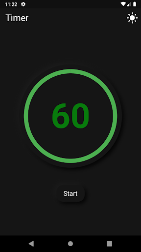 Android application Timer App screenshort