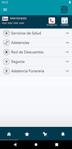 Android application Be Benefits screenshort