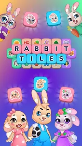 Rabbit tiles: mahjong puzzle