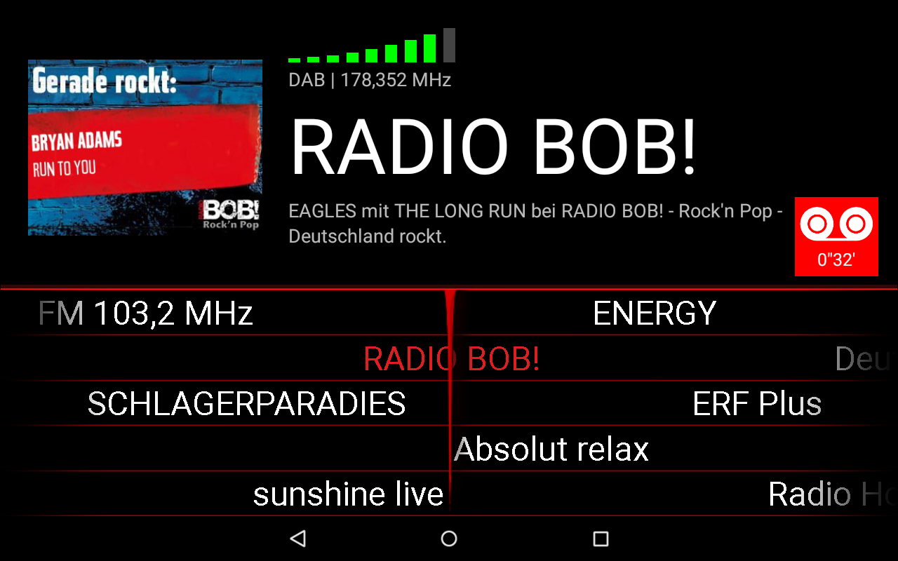 Android application Wavesink Plus DAB+ FM-RDS screenshort